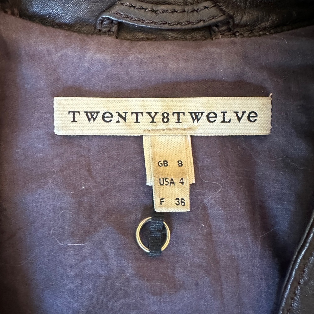 Women's soft brown sheep Leather Jacket with zipper detail - Picture 8 of 12